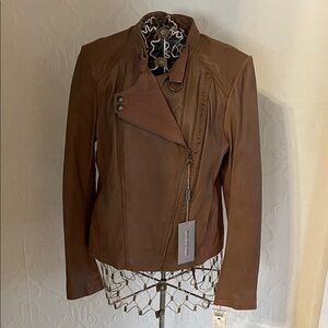 NWT Marc New York Brown Leather Jacket